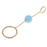 Max Fashion Cigarette Ring Holder with Agate Bead Hands Free Smoking Partner S