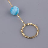 Max Fashion Cigarette Ring Holder with Agate Bead Hands Free Smoking Partner S