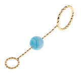 Max Fashion Cigarette Ring Holder with Agate Bead Hands Free Smoking Partner S