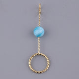Max Fashion Cigarette Ring Holder with Agate Bead Hands Free Smoking Partner S