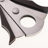 Max Wooden Cigar Cutting Cutter Scissors V-cut Smoking Cigare Tool Silver