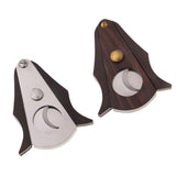 Max Wooden Cigar Cutting Cutter Scissors V-cut Smoking Cigare Tool Silver