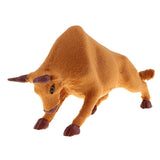 Max Simulation Bullfighting Model for Home Garden Miniature Props Deocr Brown