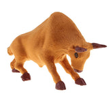 Max Simulation Bullfighting Model for Home Garden Miniature Props Deocr Brown