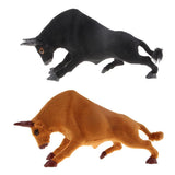 Max Simulation Bullfighting Model for Home Garden Miniature Props Deocr Brown