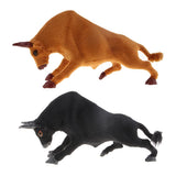 Max Simulation Bullfighting Model for Home Garden Miniature Props Deocr Brown