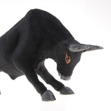 Max Simulation Bullfighting Model for Home Garden Miniature Props Deocr Black