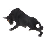 Max Simulation Bullfighting Model for Home Garden Miniature Props Deocr Black
