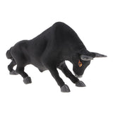 Max Simulation Bullfighting Model for Home Garden Miniature Props Deocr Black