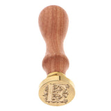 Max Retro Wood Handle Sealing Wax Stamp Personalised Name Wax Stamps Kits E