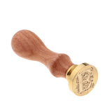 Max Retro Wood Handle Sealing Wax Stamp Personalised Name Wax Stamps Kits E