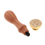 Max Retro Wood Handle Sealing Wax Stamp Personalised Name Wax Stamps Kits E