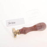 Max Retro Wood Handle Sealing Wax Stamp Personalised Name Wax Stamps Kits D