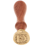 Max Retro Wood Handle Sealing Wax Stamp Personalised Name Wax Stamps Kits D