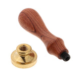 Max Retro Wood Handle Sealing Wax Stamp Personalised Name Wax Stamps Kits D