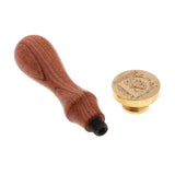 Max Retro Wood Handle Sealing Wax Stamp Personalised Name Wax Stamps Kits D
