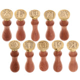 Max Classic Seal Wax Stamp Sealing Letter Wooden Handle for Envelope C