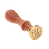 Max Classic Seal Wax Stamp Sealing Letter Wooden Handle for Envelope Q