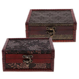 Max Vintage Wooden Trinket Jewelry Storage Box Treasure Case Organizer A