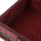 Max Vintage Wooden Trinket Jewelry Storage Box Treasure Case Organizer B