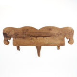 Max Handmade Creative Wooden Elephant Head Wall Mounted Trunk Hook Hanger A