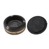 Max Creative Wooden Ashtray with Lid Thai Style Craft Bussiness Gift Decor Large