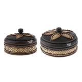 Max Creative Wooden Ashtray with Lid Thai Style Craft Bussiness Gift Decor Large