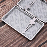 Max Elegant Woman Smoking Cigarette Aluminum Case Cigar Tobacco Box Gift White