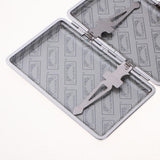 Max Elegant Woman Smoking Cigarette Aluminum Case Cigar Tobacco Box Gift White