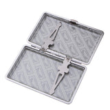 Max Elegant Woman Smoking Cigarette Aluminum Case Cigar Tobacco Box Gift White