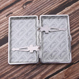 Max Elegant Woman Smoking Cigarette Aluminum Case Cigar Tobacco Box Gift Pink