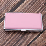 Max Elegant Woman Smoking Cigarette Aluminum Case Cigar Tobacco Box Gift Pink