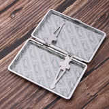 Max Elegant Woman Smoking Cigarette Aluminum Case Cigar Tobacco Box Gift Pink
