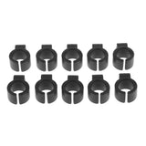 Max 10pcs Silica Gel Resin Cigarette Finger Rings Smoker Hand Holder Black