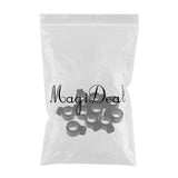 Max 10pcs Silica Gel Resin Cigarette Finger Rings Smoker Hand Holder Black