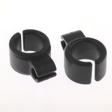 Max 10pcs Silica Gel Resin Cigarette Finger Rings Smoker Hand Holder Black