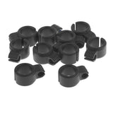 Max 10pcs Silica Gel Resin Cigarette Finger Rings Smoker Hand Holder Black