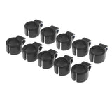 Max 10pcs Silica Gel Resin Cigarette Finger Rings Smoker Hand Holder Black