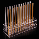 Max Acrylic Pencil & Pen Holder Ballpoint Pen Shelf for Stationery Shop 2-Tiers