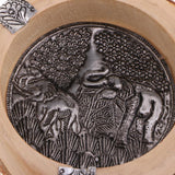 Max Southeast Asia Style Ash Tray Cigarette Smoke Holder Wood Ashtray 12 x 5cm