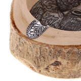 Max Southeast Asia Style Ash Tray Cigarette Smoke Holder Wood Ashtray 12 x 5cm