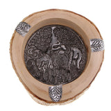 Max Southeast Asia Style Ash Tray Cigarette Smoke Holder Wood Ashtray 12 x 5cm