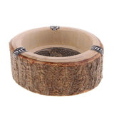 Max Southeast Asia Style Ash Tray Cigarette Smoke Holder Wood Ashtray 15 x 6cm