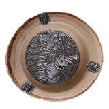 Max Southeast Asia Style Ash Tray Cigarette Smoke Holder Wood Ashtray 15 x 6cm
