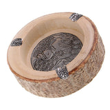 Max Southeast Asia Style Ash Tray Cigarette Smoke Holder Wood Ashtray 15 x 6cm
