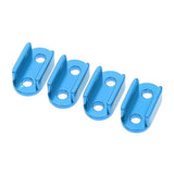 Max 4x Aluminum Alloy Leaf Spring Shackles / Mounts for WPL B16 B24 B36 Blue