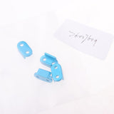 Max 4x Aluminum Alloy Leaf Spring Shackles / Mounts for WPL B16 B24 B36 Blue