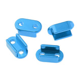 Max 4x Aluminum Alloy Leaf Spring Shackles / Mounts for WPL B16 B24 B36 Blue