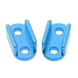 Max 4x Aluminum Alloy Leaf Spring Shackles / Mounts for WPL B16 B24 B36 Blue