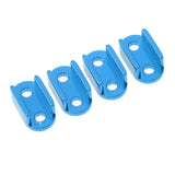 Max 4x Aluminum Alloy Leaf Spring Shackles / Mounts for WPL B16 B24 B36 Blue